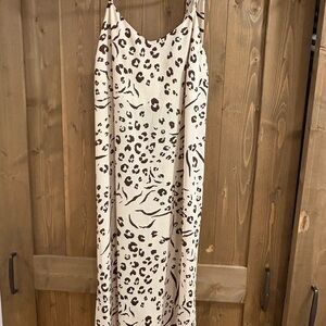 Nine West Leopard Slip Dress